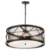 CWI Lighting 9914P22-4-204 Kali Four Light Chandelier, Light Brown Main Image.jpg