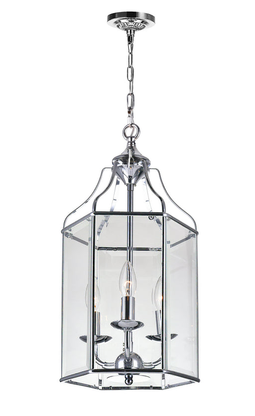 CWI Lighting 9917P10-3-601 Maury Three Light Chandelier Chrome.jpg