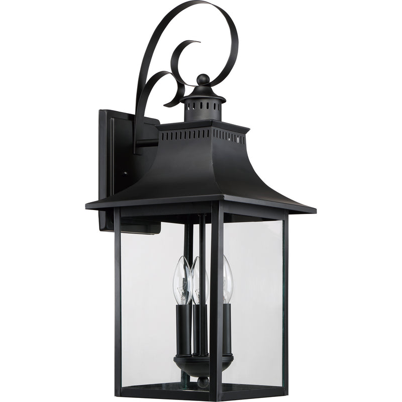 Quoizel CCR8410K Chancellor Three Light Outdoor Wall Lantern, Mystic Black Alternate Image.jpg