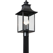 Quoizel CCR9010K Chancellor Three Light Outdoor Post Lantern, Mystic Black Alternate Image 2.jpg