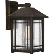 Quoizel CPT8410PN Cedar Point One Light Outdoor Wall Lantern, Palladian Bronze Main Image.jpg
