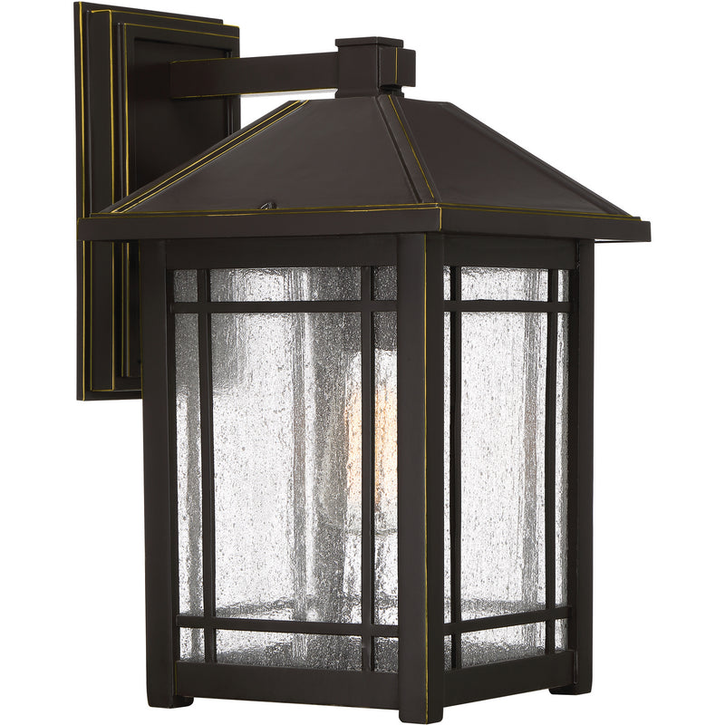 Quoizel CPT8410PN Cedar Point One Light Outdoor Wall Lantern, Palladian Bronze Main Image.jpg