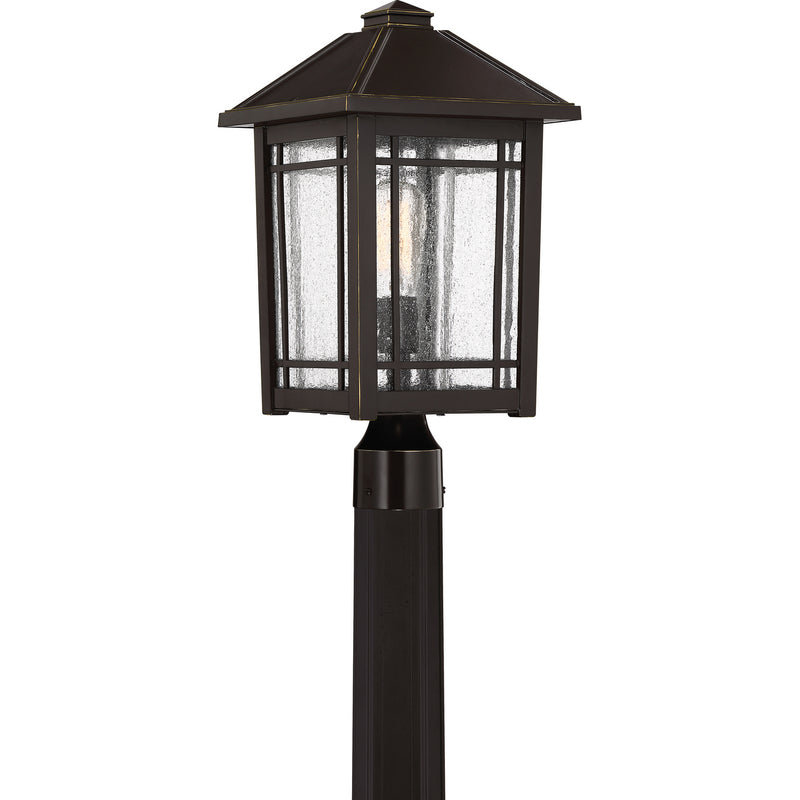 Quoizel CPT9010PN Cedar Point One Light Outdoor Post Mount, Palladian Bronze Main Image.jpg