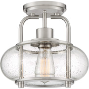 Quoizel TRG1710BN Trilogy One Light Semi Flush Mount, Brushed Nickel Main Image.jpg