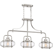 Quoizel TRG338BN Trilogy Three Light Island Chandelier, Brushed Nickel Main Image.jpg