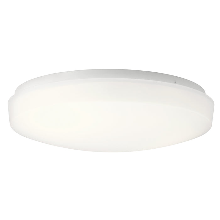 Kichler 10767WHLED Ceiling Space LED Flush Mount, White Main Image.jpg