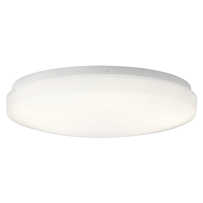 Kichler 10768WHLED Ceiling Space LED Flush Mount, White Main Image.jpg