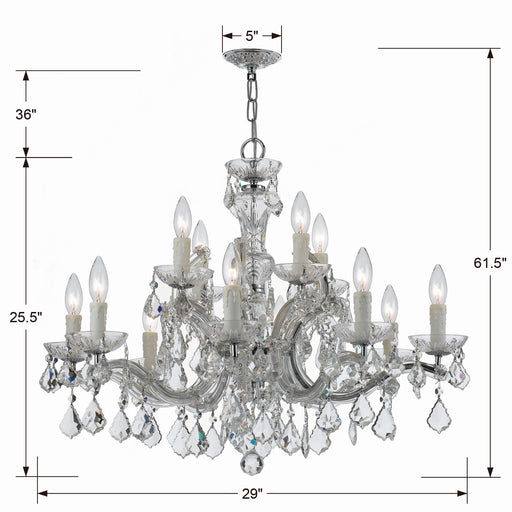Crystorama 4379-CH-CL-I Maria Theresa 12 Light Chandelier Polished Chrome Alternate Image.jpg