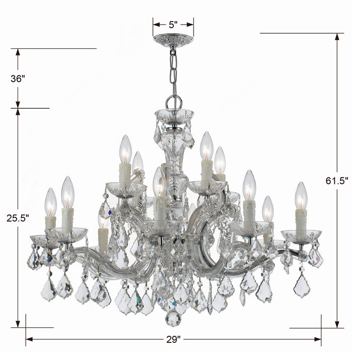 Crystorama 4379-CH-CL-I Maria Theresa 12 Light Chandelier Polished Chrome Alternate Image.jpg