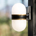 Crystorama CAP-8501-MK-TG Capsule One Light Outdoor Wall Sconce Matte Black / Textured Gold Alternate Image.jpg