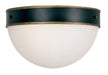 Crystorama CAP-8503-MK-TG Capsule Two Light Outdoor Flush Mount Matte Black / Textured Gold Main Image.jpg