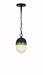 Crystorama CAP-8505-MK-TG Capsule One Light Outdoor Pendant Matte Black / Textured Gold Main Image.jpg