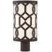 Crystorama JEN-2207-DB Jennings One Light Outdoor Post Mount Dark Bronze Main Image.jpg