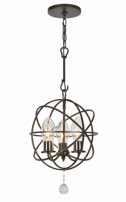 Crystorama SOL-9325-EB Solaris Three Light Outdoor Chandelier English Bronze Main Image.jpg