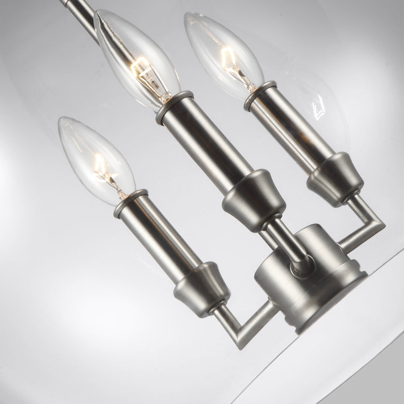 Visual Comfort Studio F3155/3SN Lawler Three Light Pendant, Satin Nickel Alternate Image 2.jpg