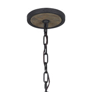 Visual Comfort Studio F3186/6WOW/AF Allier Six Light Pendant, Weathered Oak Wood / Antique Forged Iron Alternate Image 2.jpg