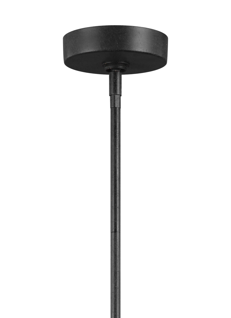 Visual Comfort Studio F3190/4WOW/AF Gannet Four Light Chandelier, Weathered Oak Wood / Antique Forged Iron Alternate Image 2.jpg