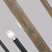 Visual Comfort Studio F3191/4WOW/AF Gannet Four Light Chandelier, Weathered Oak Wood / Antique Forged Iron Alternate Image 3.jpg