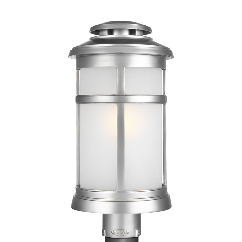 Visual Comfort Studio OL14307PBS Newport One Light Post Lantern, Painted Brushed Steel Main Image.jpg