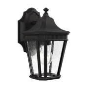 Generation Lighting OL5420BK Cotswold Lane One Light Outdoor Wall Lantern, Black Main Image.jpg