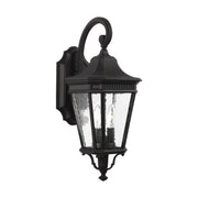 Generation Lighting OL5421BK Cotswold Lane Two Light Outdoor Wall Lantern, Black Main Image.jpg