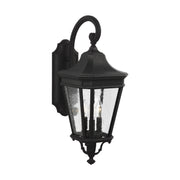 Generation Lighting OL5422BK Cotswold Lane Three Light Outdoor Wall Lantern, Black Main Image.jpg