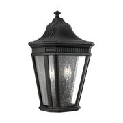 Generation Lighting OL5423BK Cotswold Lane Two Light Outdoor Wall Lantern, Black Main Image.jpg