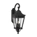 Generation Lighting OL5424BK Cotswold Lane Three Light Outdoor Wall Lantern, Black Main Image.jpg