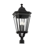 Generation Lighting OL5428BK Cotswold Lane Three Light Outdoor Post Lantern, Black Main Image.jpg