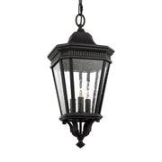 Generation Lighting OL5431BK Cotswold Lane Three Light Hanging Lantern, Black Alternate Image.jpg