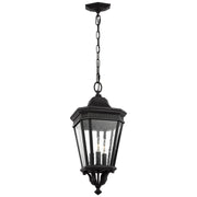 Generation Lighting OL5431BK Cotswold Lane Three Light Hanging Lantern, Black Main Image.jpg