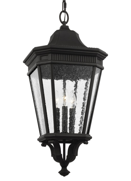 Generation Lighting OL5432BK Cotswold Lane Three Light Hanging Lantern, Black Alternate Image.jpg