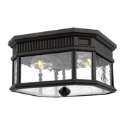 Generation Lighting OL5433BK Cotswold Lane Two Light Outdoor Flush Mount, Black Main Image.jpg