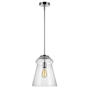 Generation Lighting P1459CH Loras One Light Pendant, Chrome Main Image.jpg