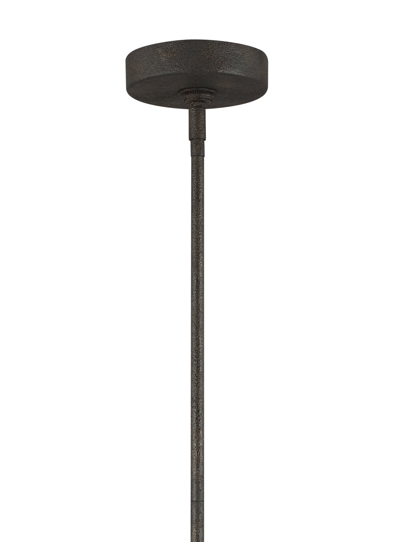Generation Lighting P1459DWI Loras One Light Pendant, Dark Weathered Iron Alternate Image 2.jpg