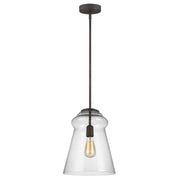 Generation Lighting P1459DWI Loras One Light Pendant, Dark Weathered Iron Main Image.jpg