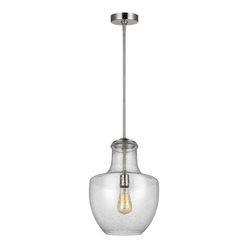 Visual Comfort Studio P1461SN Baylor One Light Pendant, Satin Nickel Main Image.jpg