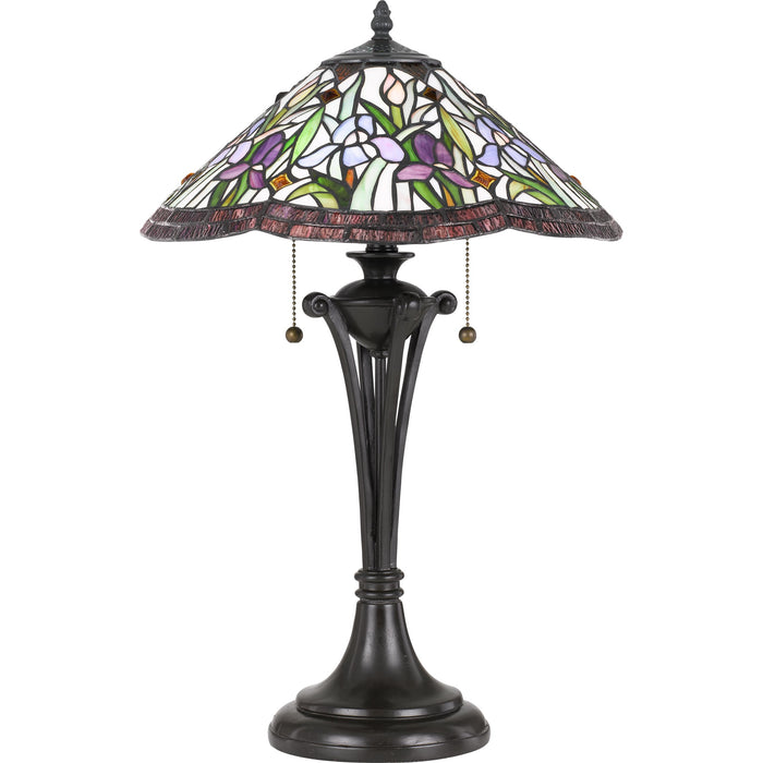 Quoizel TF3456TVB White Valley Two Light Table Lamp, Vintage Bronze Alternate Image 2.jpg