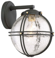 Minka-Lavery 71232-661 Rond One Light Outdoor Wall Mount, Coal W/Honey Gold Highlight Main Image.jpg