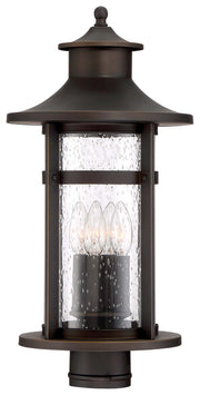 Minka-Lavery 72556-143C Highland Ridge Four Light Outdoor Post Mount, Oil Rubbed Bronze W/ Gold Highlights Main Image.jpg