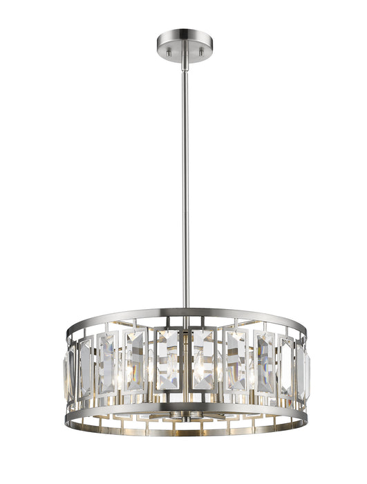 Z-Lite 6007-22BN Mersesse Six Light Pendant, Brushed Nickel Main Image.jpg