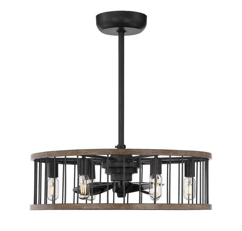 Savoy House 26-9472-FD-133 LED Fan D'Lier, Sapele