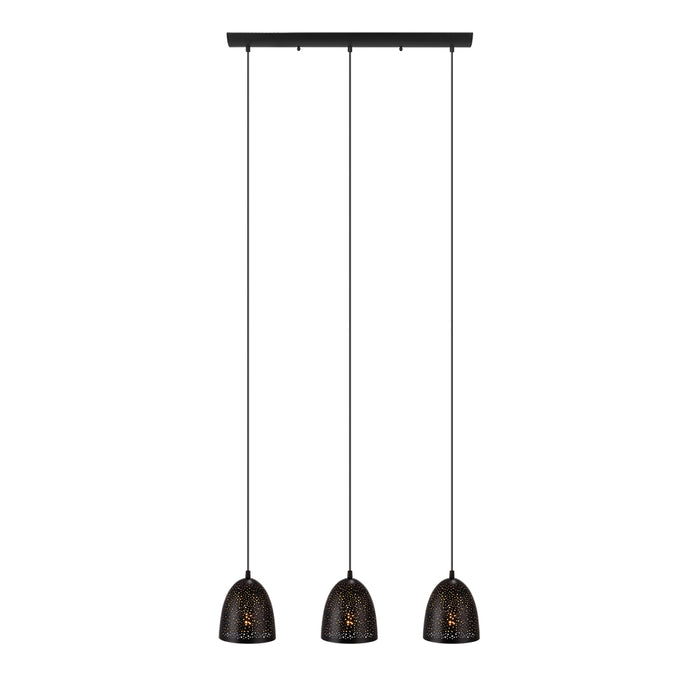 Eglo USA 202264A Safi Three Light Linear Pendant Matte Black /Gold Main Image.jpg