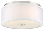 Minka-Lavery 3078-613 Studio 5 Three Light Flush Mount, Polished Nickel Main Image.jpg