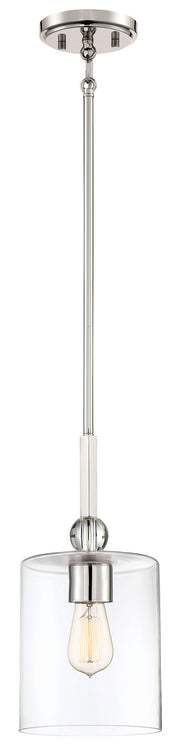 Minka-Lavery 3089-613 Studio 5 One Light Mini Pendant, Polished Nickel Main Image.jpg