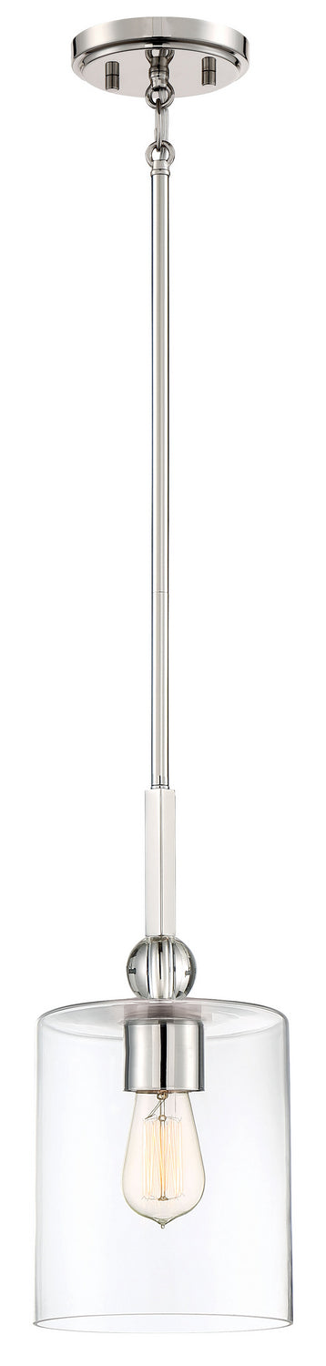 Minka-Lavery 3089-613 Studio 5 One Light Mini Pendant, Polished Nickel Main Image.jpg