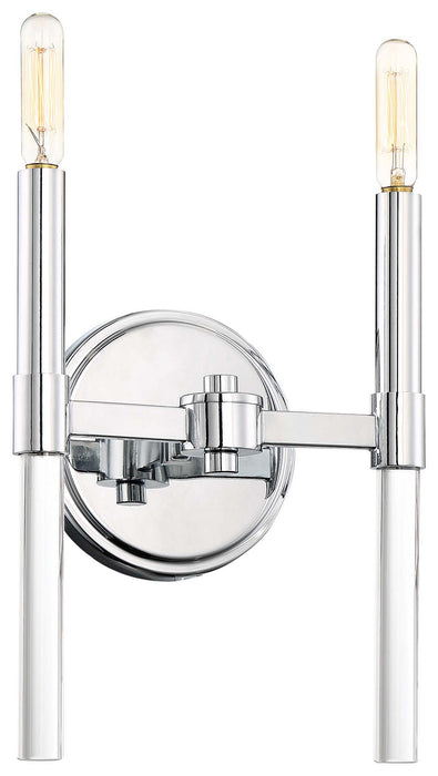 Minka-Lavery 3092-77 Pillar Two Light Wall Sconce, Chrome Main Image.jpg