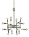 Framburg 3056 PN/MBLACK Fusion 16 Light Chandelier, Polished Nickel with Matte Black Accents Main Image.jpg