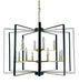 Framburg 3058 SB/MBLACK Camille 12 Light Foyer Chandelier, Satin Brass with Matte Black Accents Main Image.jpg