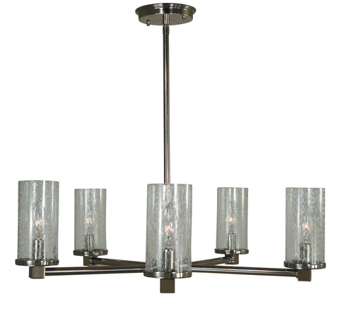 Framburg 3065 PN Lexi Five Light Chandelier, Polished Nickel Main Image.jpg